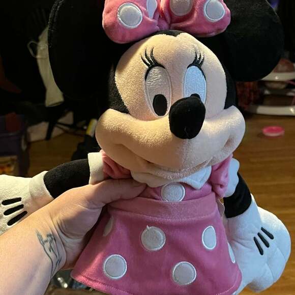 Disney Store Other - Disney Store Minnie Mouse Plush Pink Polka Dots Large 19" Doll Toy